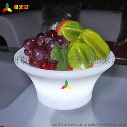 遙控變色七彩LED發(fā)光果盤 點亮婚慶與家居的藝術品